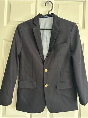 Izod Black Two-Button Sport Coat with Gold Buttons